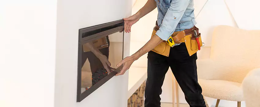 Metal Fireplace Installation in Pinecrest, Florida